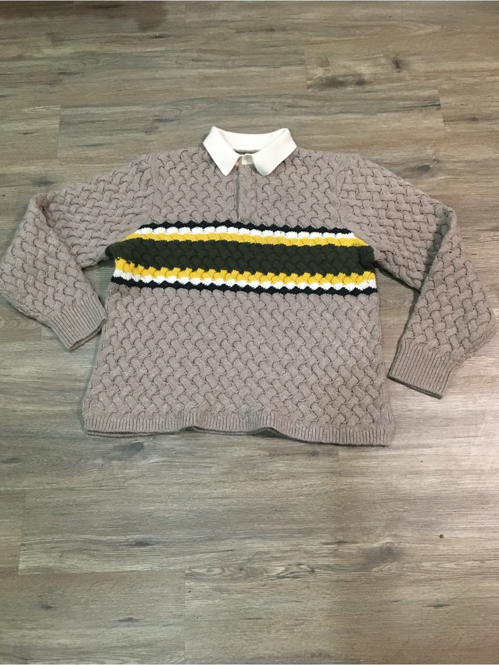 Aimé Leon Dore Basketweave Knit Rugby